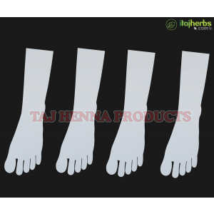 Taj 3mm Reusable Acrylic Leg for Mehandi Practice Use Both Side 4 Pc