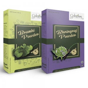 Gulmohar brahmi and bhringraj powder