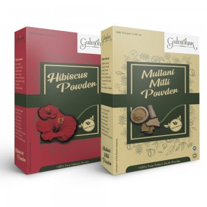 multani mitti and hibiscus powder