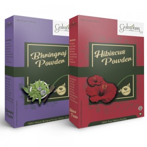 Bhringraj and hibiscuss powder