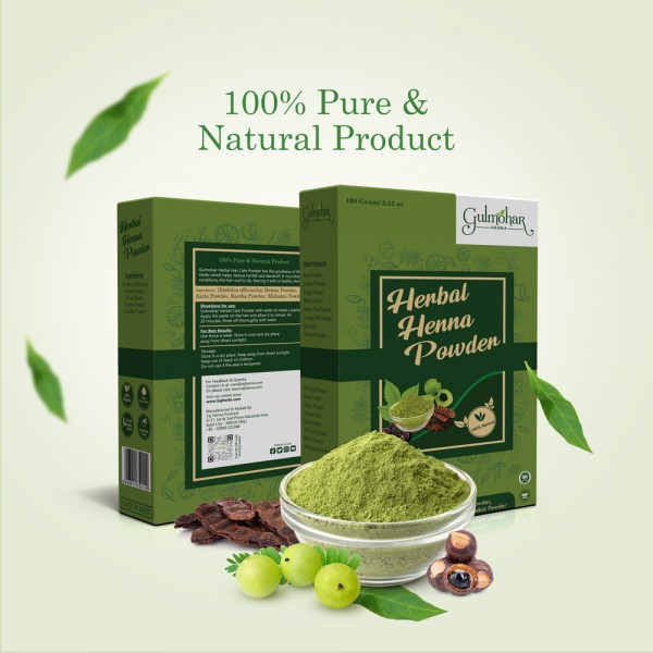 100 % Pure Gulmohar Hair Henna