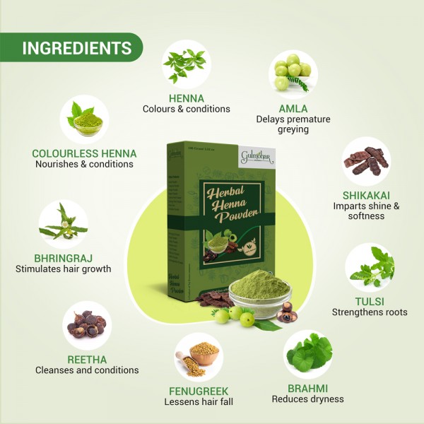 Gulmohar hair Henna With 9 Herbs