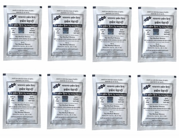 Taj bhavnagar Herbal henna 8 pc