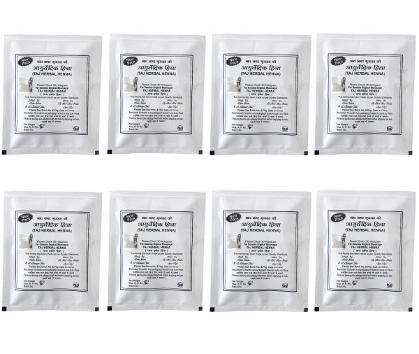 Taj herbal henna 8 Pc